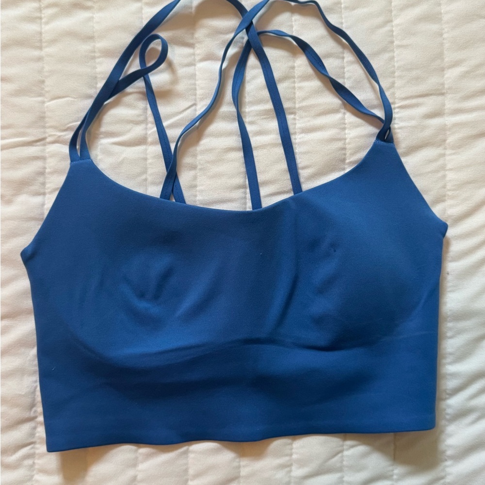 Aerie Blue Sports Bra Seamless Comfort